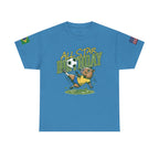 Personalized Soccer Birthday Tee All Star Capybara Kicking Ball with Custom Name