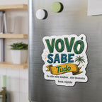 Vovô Sabe Tudo Die-Cut Magnet Funny Portuguese Grandpa Refrigerator Magnet