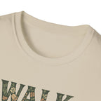 Caminha Pela Fé Camiseta | Walk By Faith T-Shirt Christian Tee