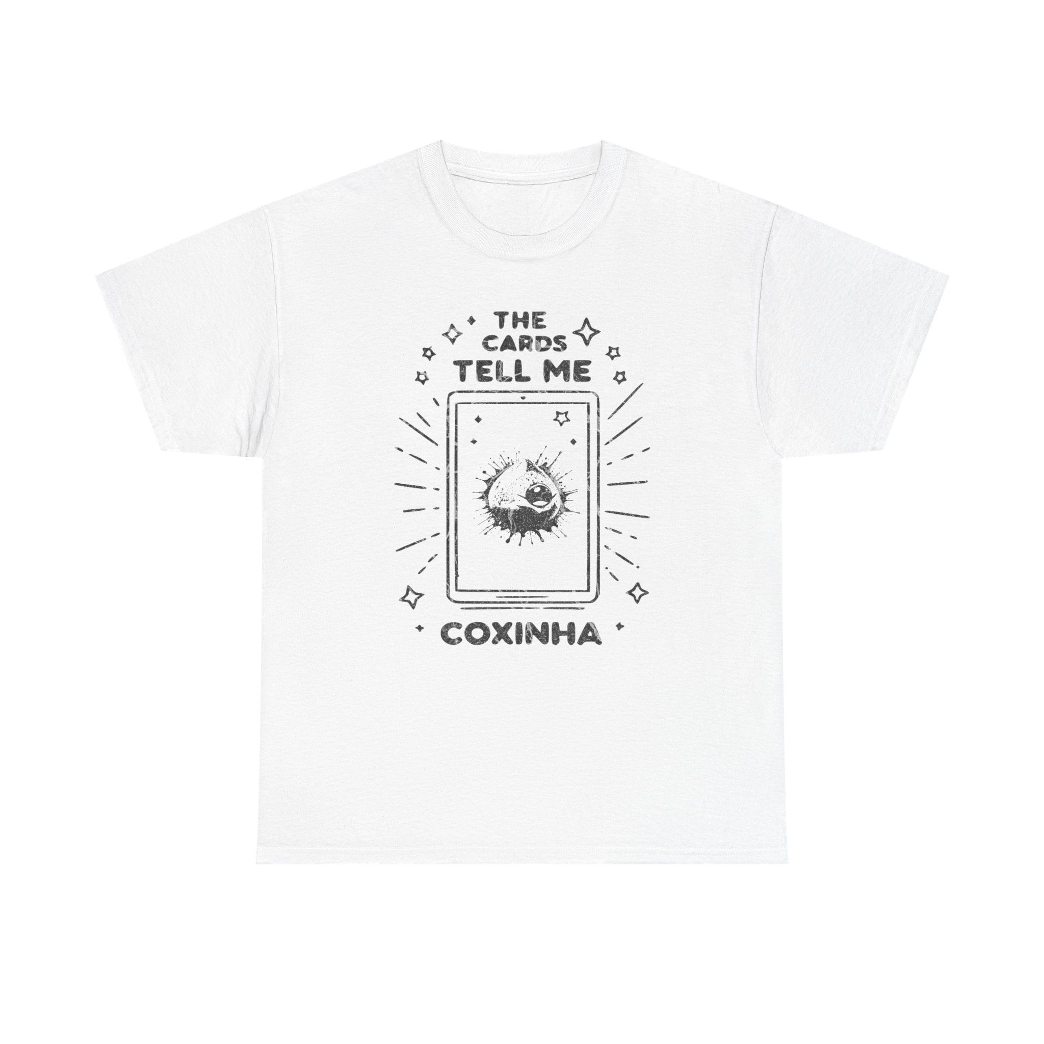 Tarot Card Coxinha Graphic Tee | The Cards Tell Me Coxinha T-Shirt
