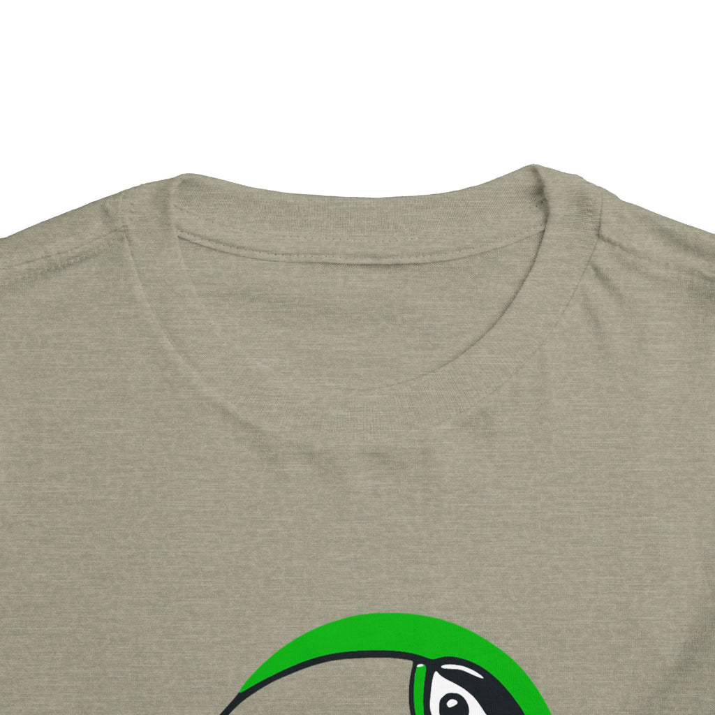 Brazilian-American Crianças T-Shirt - Toucan Design on Amarelo - Celebrate Brazilian Roots Toddler Short Sleeve Tee