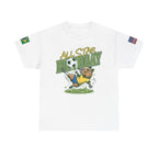 Personalized Soccer Birthday Tee All Star Capybara Kicking Ball with Custom Name