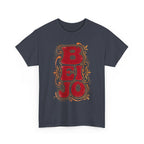 T-Shirt Retro 'BEIJO' Floral Lettering Tee (Portuguese Kiss Design)