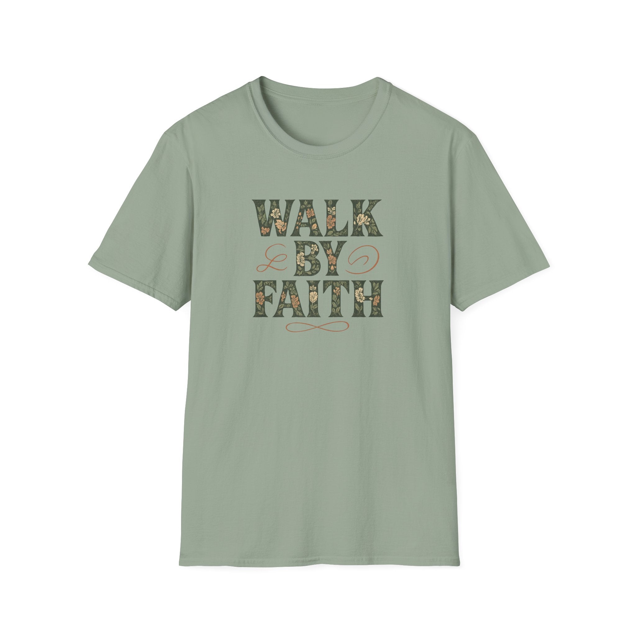 Caminha Pela Fé Camiseta | Walk By Faith T-Shirt Christian Tee