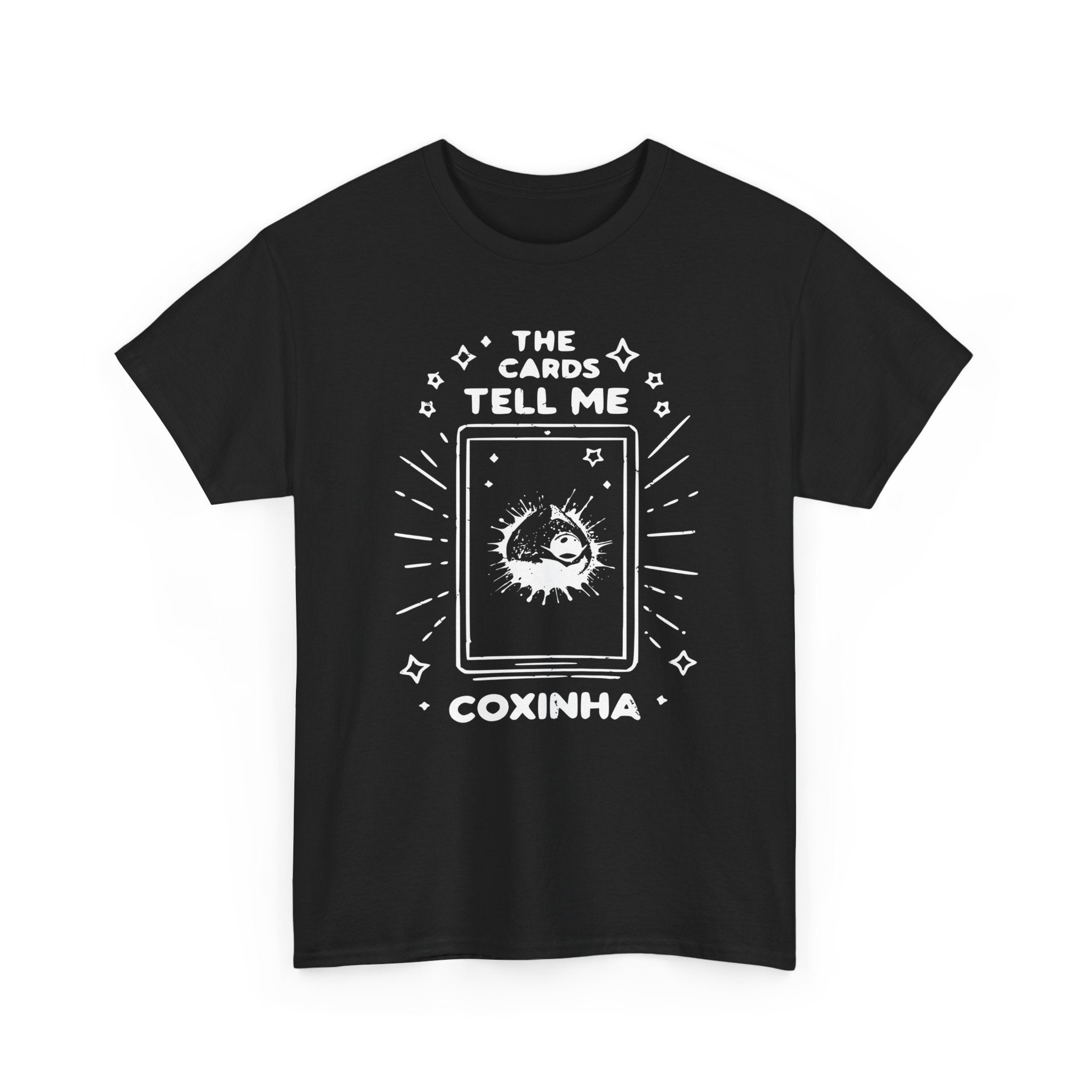 Tarot Card Coxinha Graphic Tee | The Cards Tell Me Coxinha T-Shirt