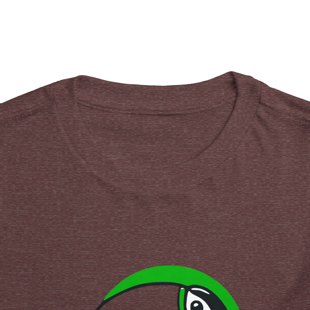 Brazilian-American Crianças T-Shirt - Toucan Design on Amarelo - Celebrate Brazilian Roots Toddler Short Sleeve Tee