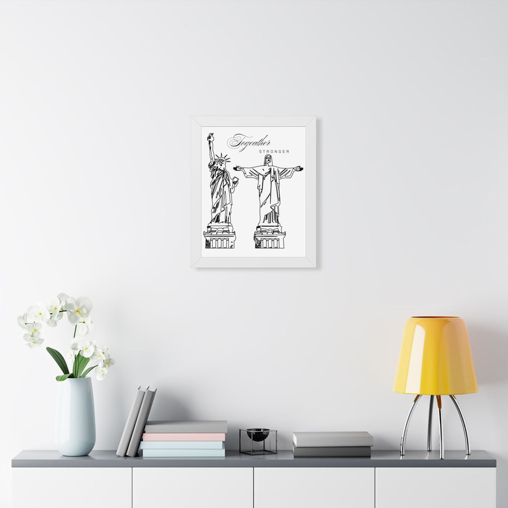 Wedding Gift Custom Framed Brazil Couple Art Marriage Date Wall Print  Unique Husband and Wife Keepsake for Newlyweds