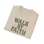 Caminha Pela Fé Camiseta | Walk By Faith T-Shirt Christian Tee