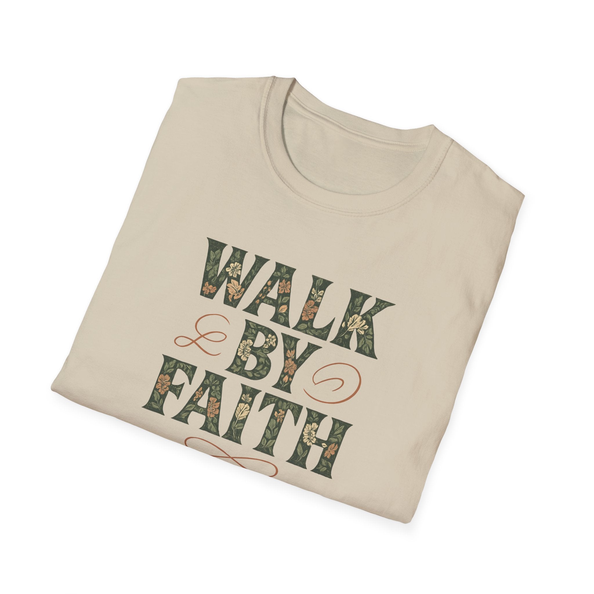 Caminha Pela Fé Camiseta | Walk By Faith T-Shirt Christian Tee