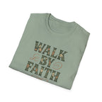Caminha Pela Fé Camiseta | Walk By Faith T-Shirt Christian Tee