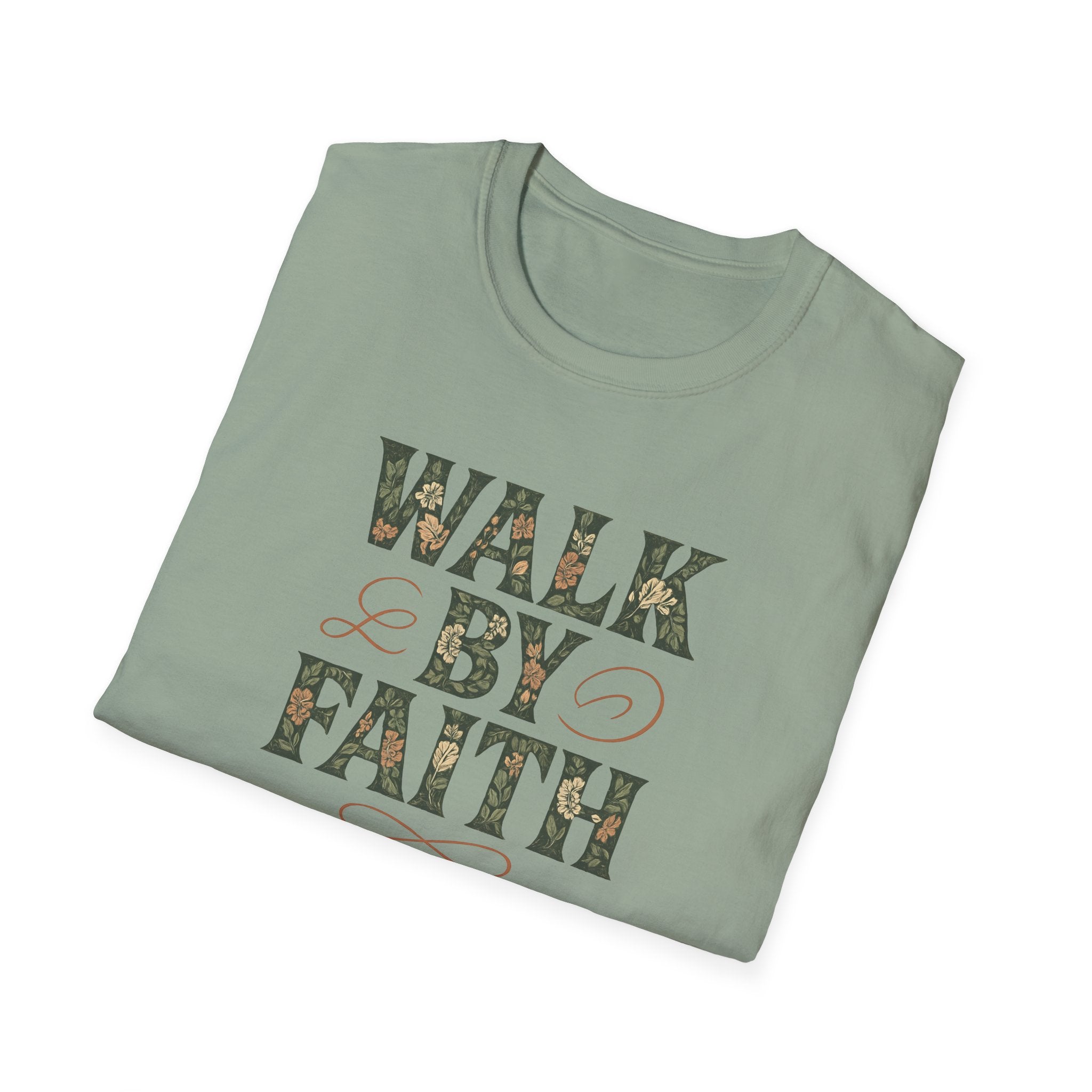 Caminha Pela Fé Camiseta | Walk By Faith T-Shirt Christian Tee