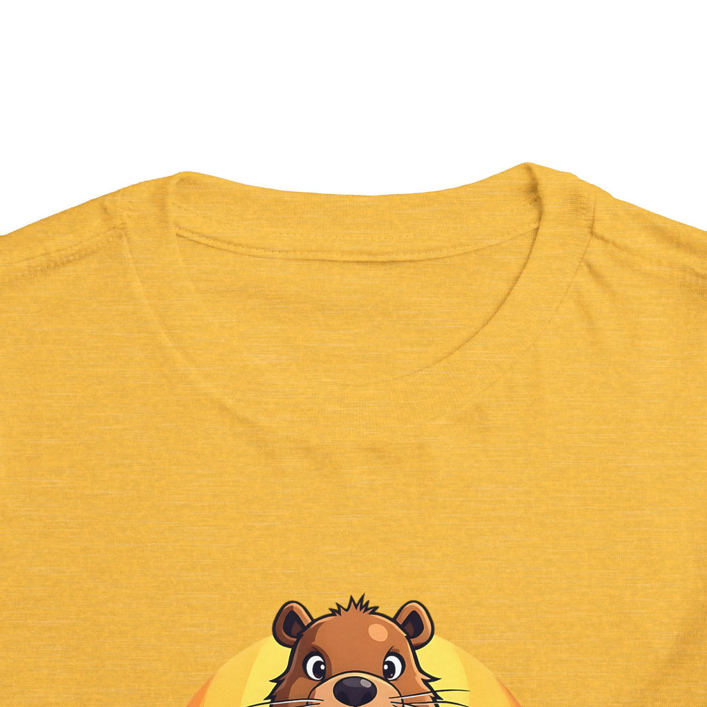 Toddler Halloween Tee with Capybara, Cute Kids Shirt, Fall Fashion, Trick or Treat Outfit, Animal Lover Gift, Spooky Season Apparel