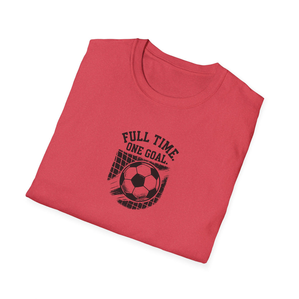 Soccer Shirt Full Time Goal Digger Vintage Soccer Ball Tee