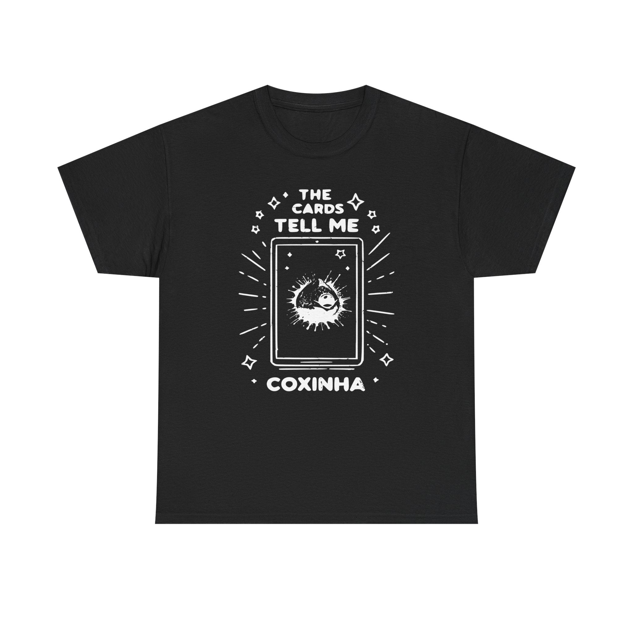 Tarot Card Coxinha Graphic Tee | The Cards Tell Me Coxinha T-Shirt