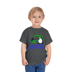Brazilian-American Crianças T-Shirt - Toucan Design on Amarelo - Celebrate Brazilian Roots Toddler Short Sleeve Tee