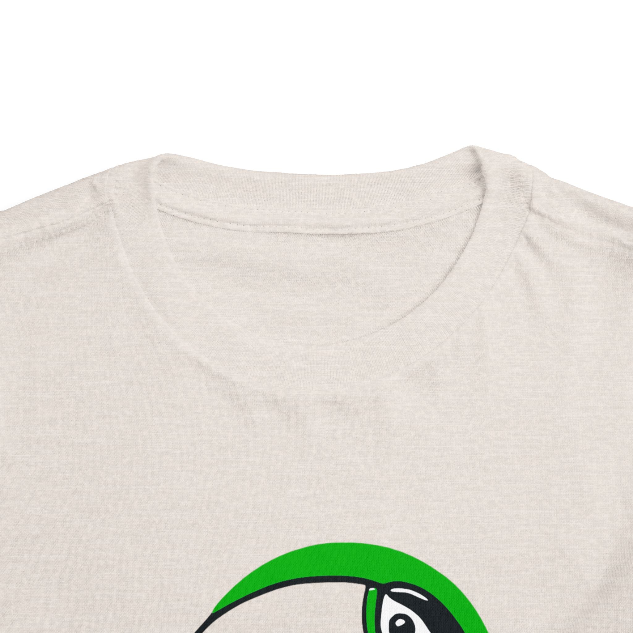 Brazilian-American Crianças T-Shirt - Toucan Design on Amarelo - Celebrate Brazilian Roots Toddler Short Sleeve Tee