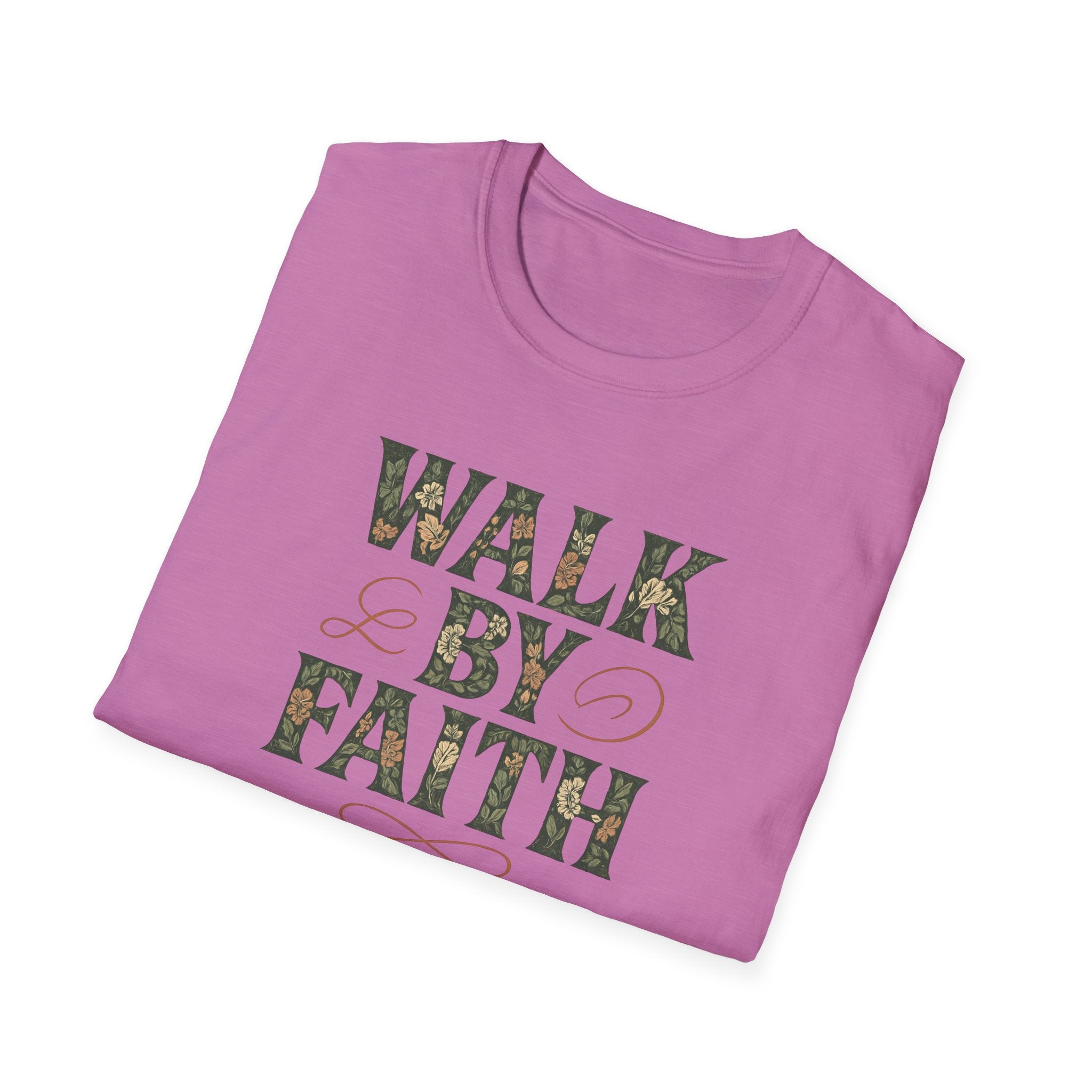 Caminha Pela Fé Camiseta | Walk By Faith T-Shirt Christian Tee