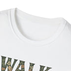 Caminha Pela Fé Camiseta | Walk By Faith T-Shirt Christian Tee