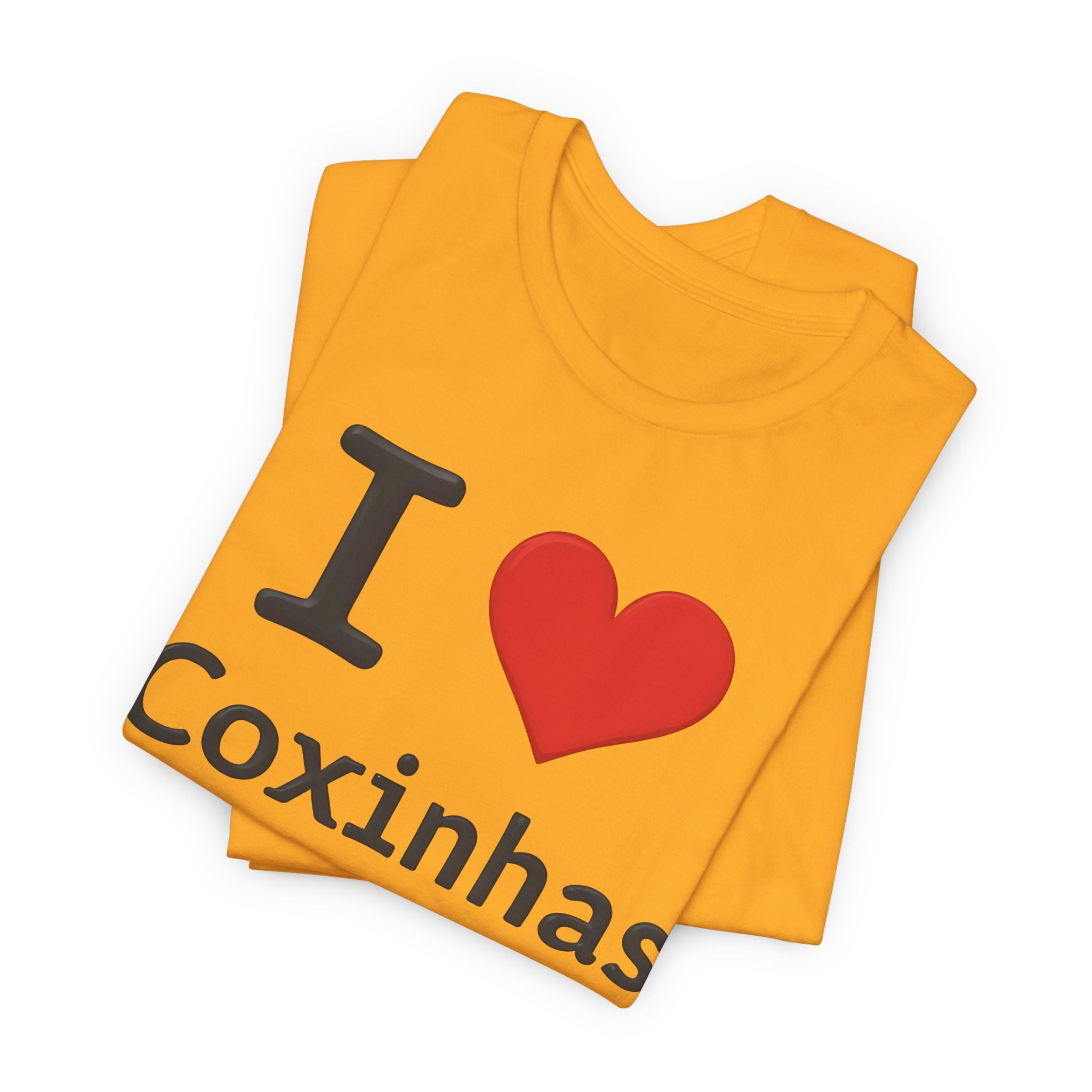 I Love Coxinhas Shirt, Funny Brazilian Food Tee, Gift for Coxinha Lovers, Cute Brazilian Snack Unisex Jersey Short Sleeve Tee