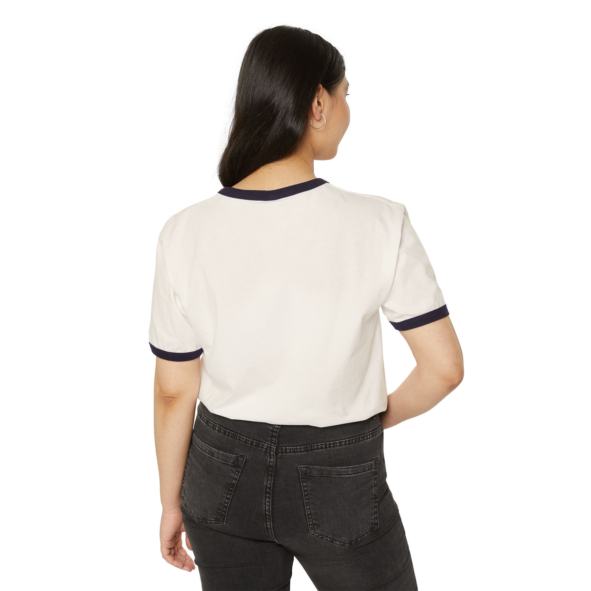 Stars, Stripes & Saudade Ringer T-Shirt | Brazil USA Tropical Flag Tee