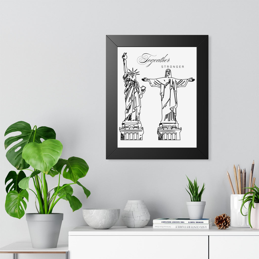 Wedding Gift Custom Framed Brazil Couple Art Marriage Date Wall Print  Unique Husband and Wife Keepsake for Newlyweds