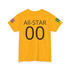 Personalized Soccer Birthday Tee All Star Capybara Kicking Ball with Custom Name