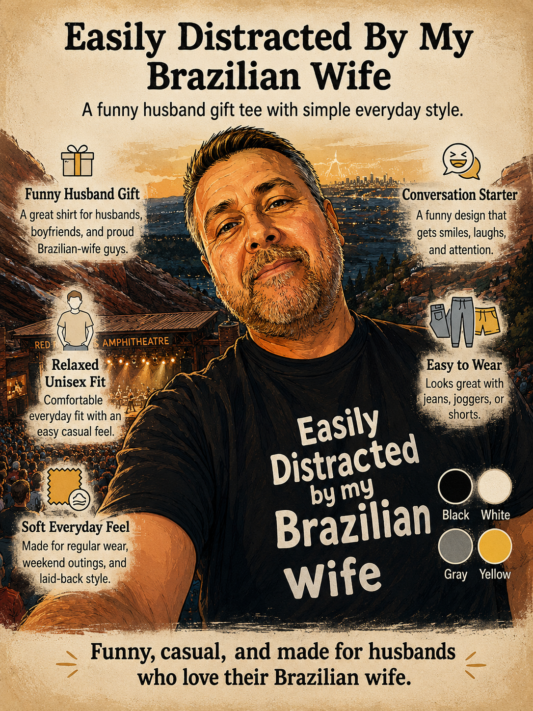 Easily Distracted by My Brazilian tee product image