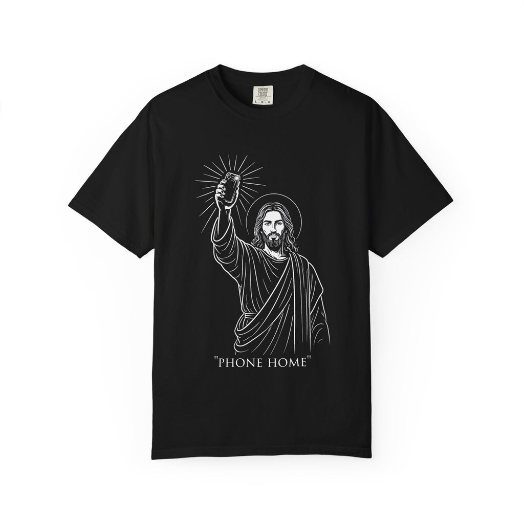 Religious Humor T-Shirt  Phone Home Jesus Graphic Tee