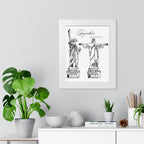 Wedding Gift Custom Framed Brazil Couple Art Marriage Date Wall Print  Unique Husband and Wife Keepsake for Newlyweds