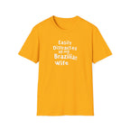 Easily Distracted by My Brazilian Tee | Minimal Text Chest Print