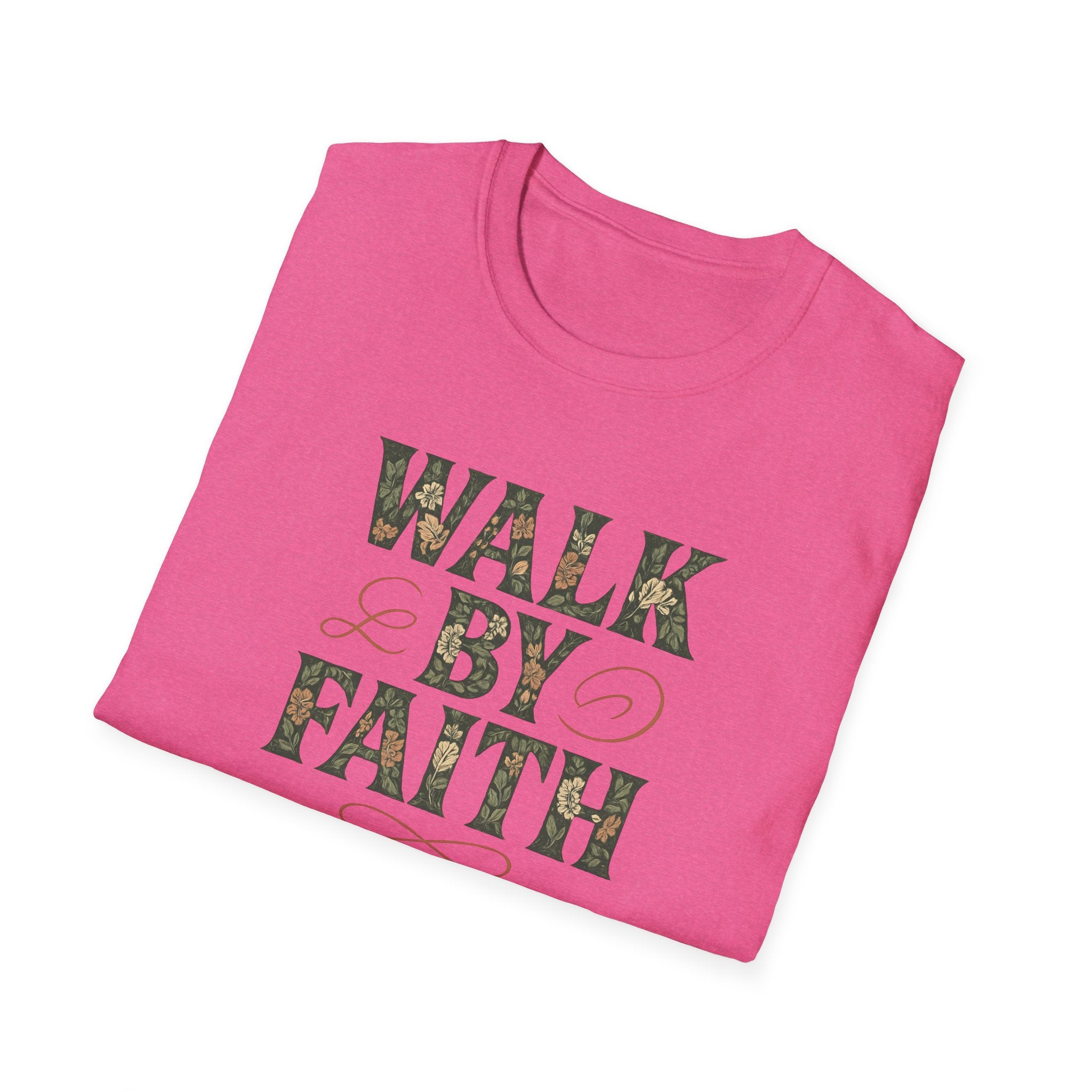 Caminha Pela Fé Camiseta | Walk By Faith T-Shirt Christian Tee