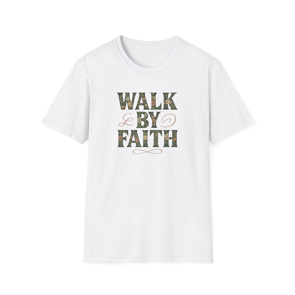 Caminha Pela Fé Camiseta | Walk By Faith T-Shirt Christian Tee