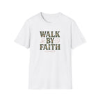 Caminha Pela Fé Camiseta | Walk By Faith T-Shirt Christian Tee