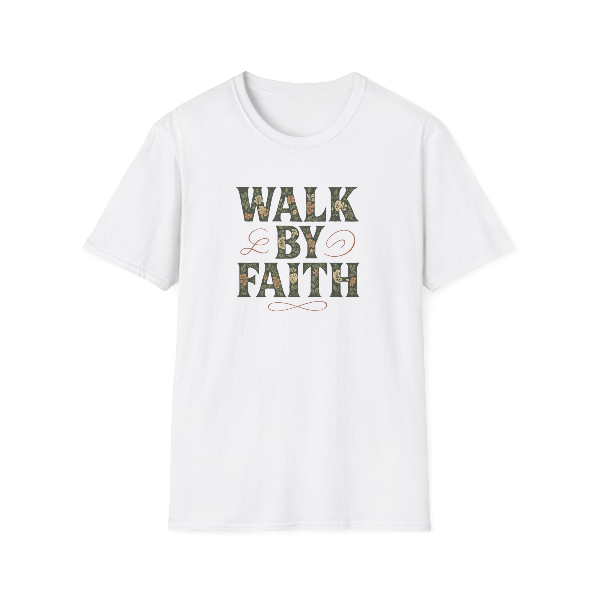 Caminha Pela Fé Camiseta | Walk By Faith T-Shirt Christian Tee