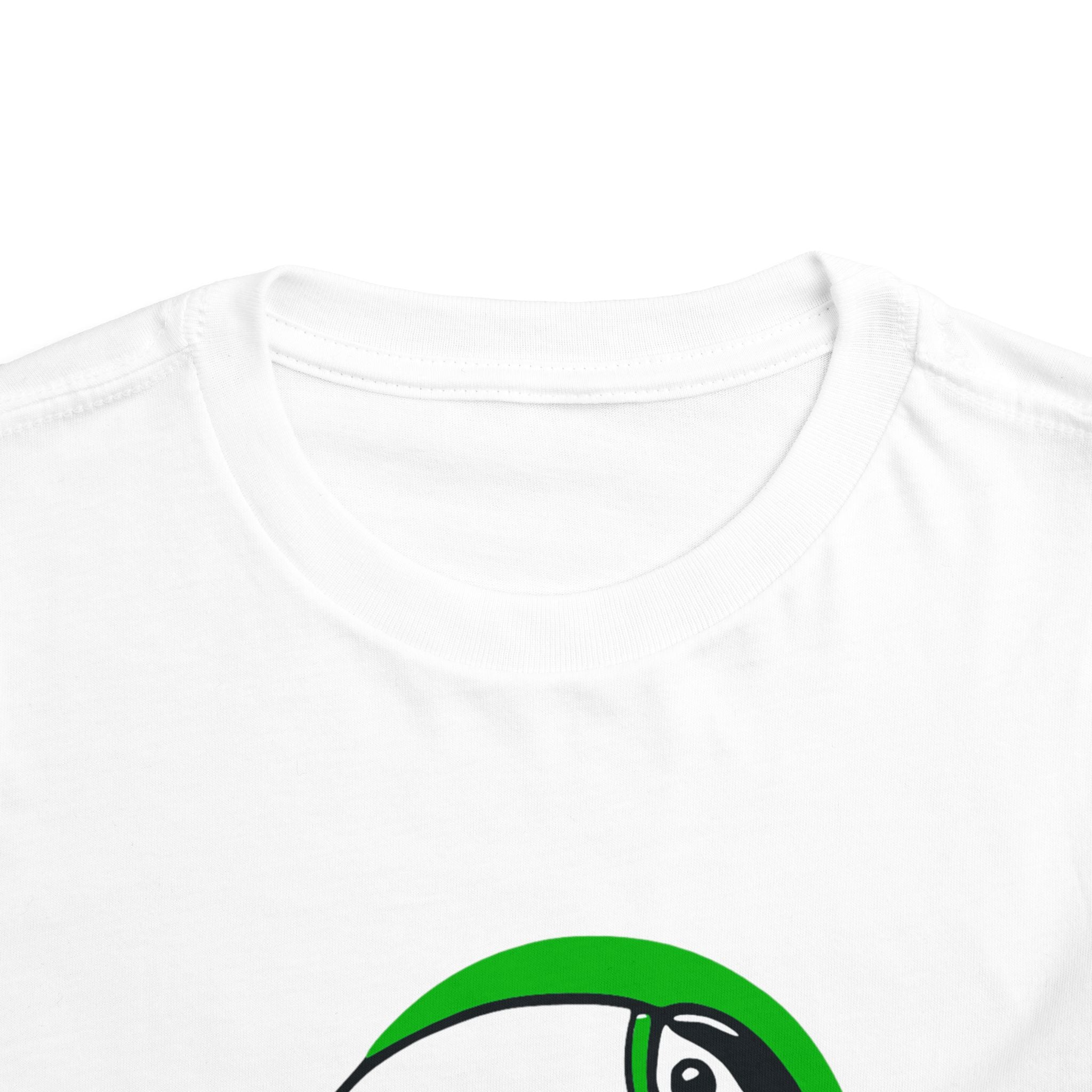 Brazilian-American Crianças T-Shirt - Toucan Design on Amarelo - Celebrate Brazilian Roots Toddler Short Sleeve Tee