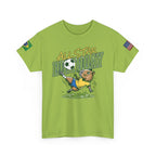 Personalized Soccer Birthday Tee All Star Capybara Kicking Ball with Custom Name