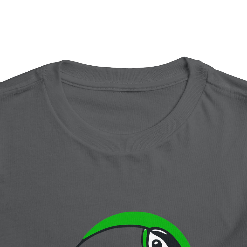 Brazilian-American Crianças T-Shirt - Toucan Design on Amarelo - Celebrate Brazilian Roots Toddler Short Sleeve Tee