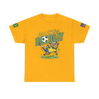 Personalized Soccer Birthday Tee All Star Capybara Kicking Ball with Custom Name