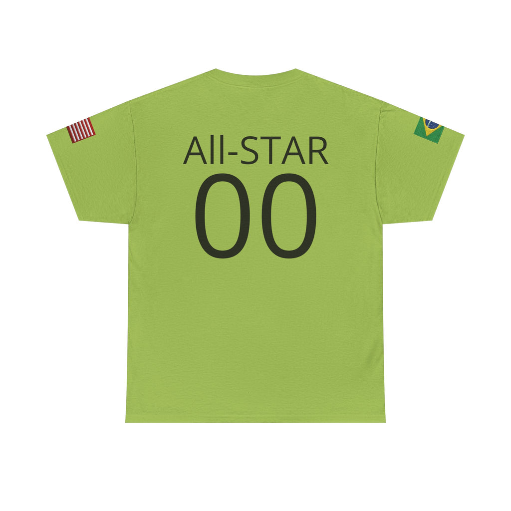 Personalized Soccer Birthday Tee All Star Capybara Kicking Ball with Custom Name