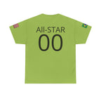 Personalized Soccer Birthday Tee All Star Capybara Kicking Ball with Custom Name