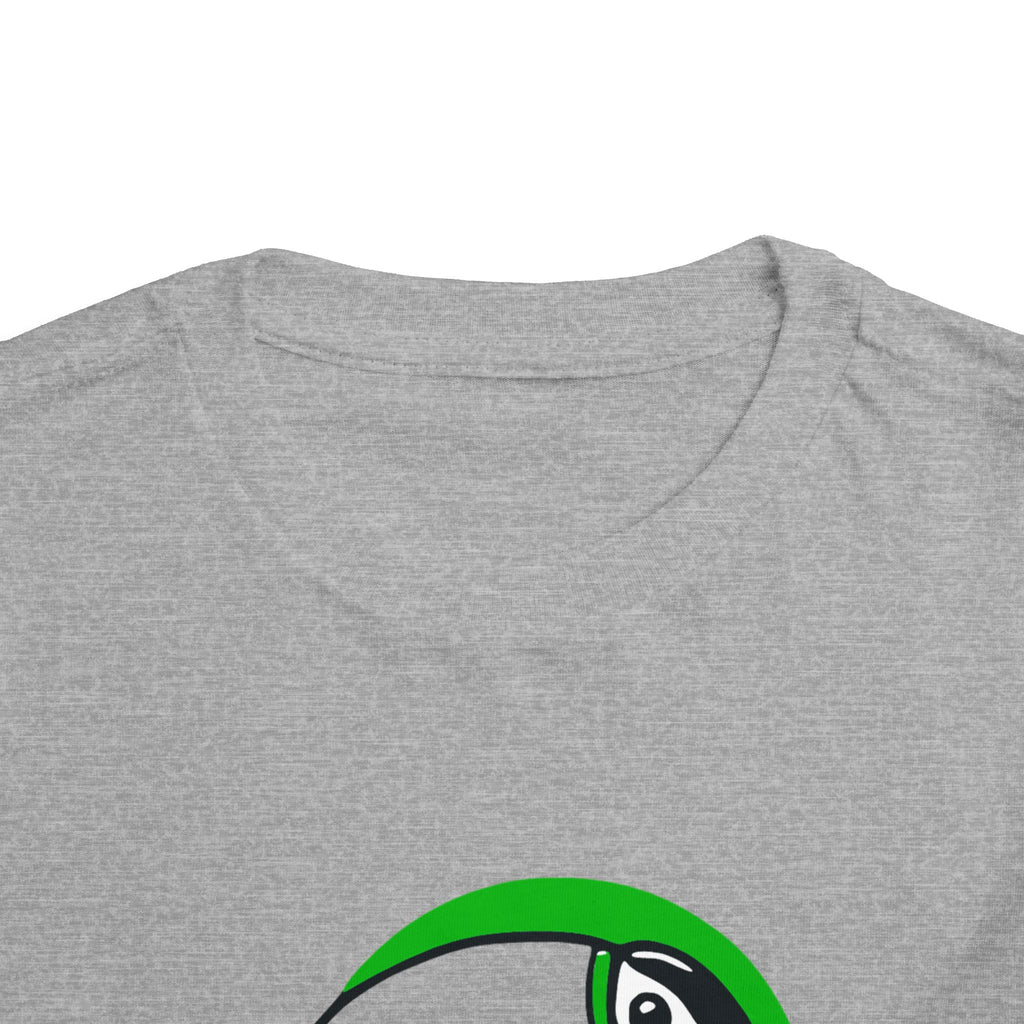 Brazilian-American Crianças T-Shirt - Toucan Design on Amarelo - Celebrate Brazilian Roots Toddler Short Sleeve Tee
