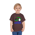 Brazilian-American Crianças T-Shirt - Toucan Design on Amarelo - Celebrate Brazilian Roots Toddler Short Sleeve Tee