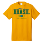 Gold Brasil Pindorama South America t-shirt mockup