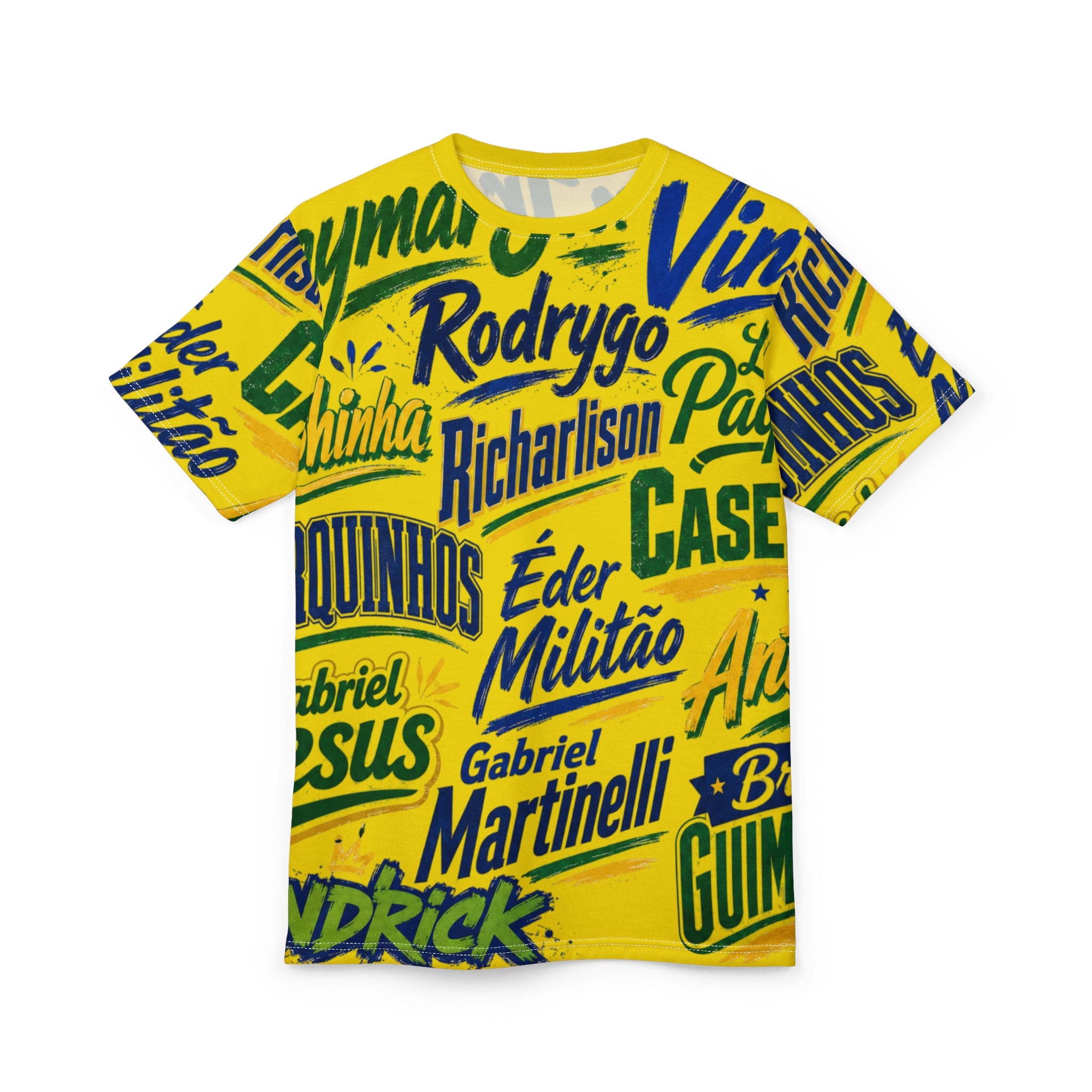 Brazilian Football Names Tee | Amarelinha All-Over Print Camiseta