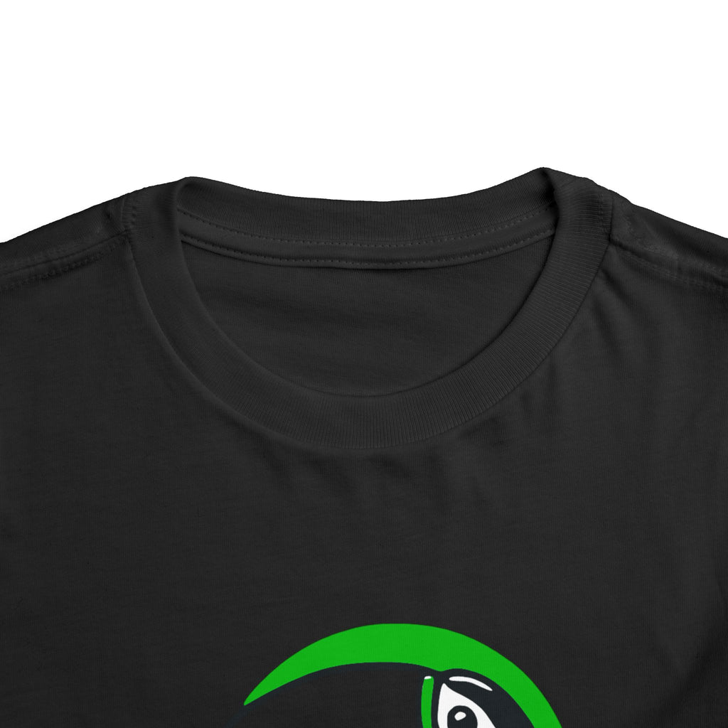 Brazilian-American Crianças T-Shirt - Toucan Design on Amarelo - Celebrate Brazilian Roots Toddler Short Sleeve Tee