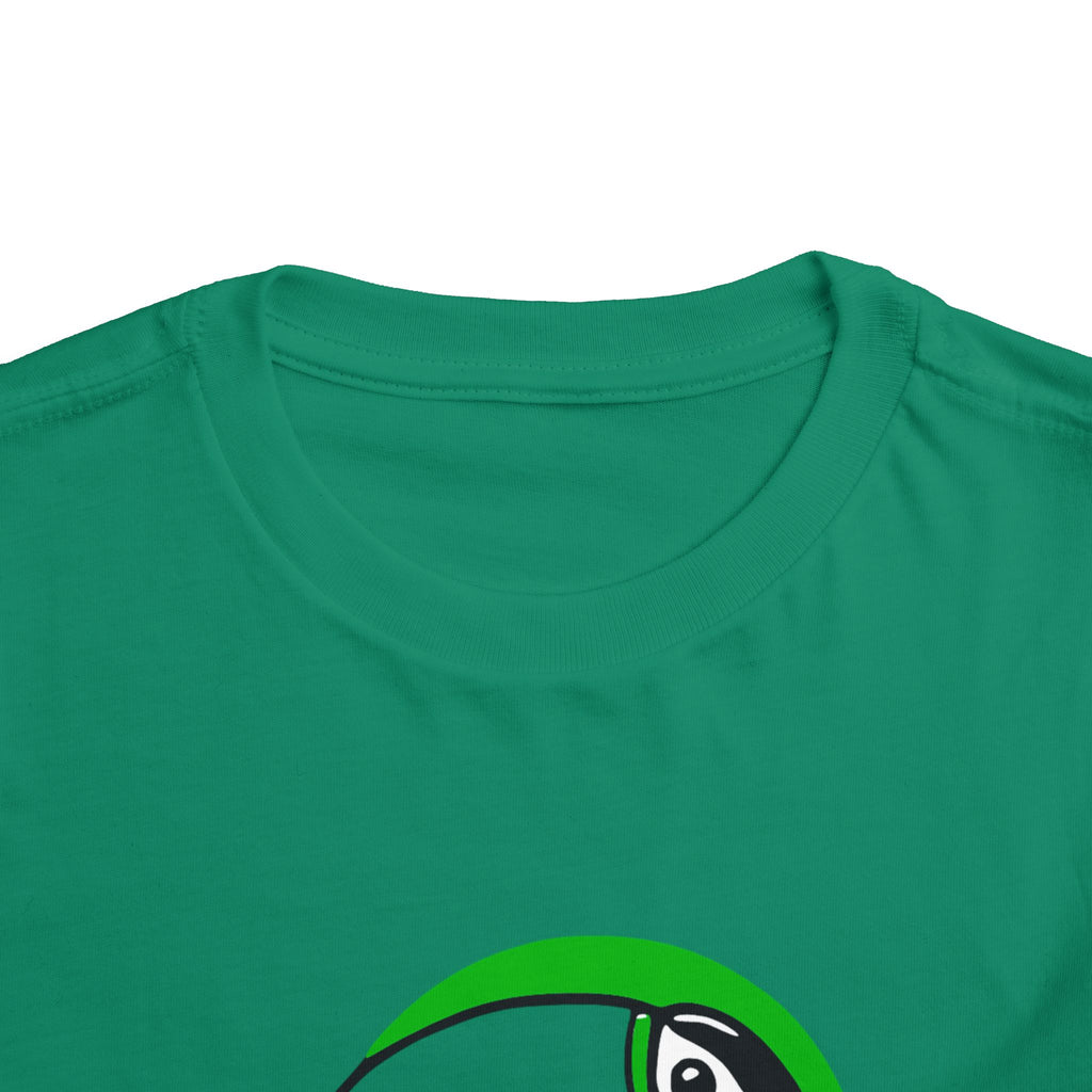 Brazilian-American Crianças T-Shirt - Toucan Design on Amarelo - Celebrate Brazilian Roots Toddler Short Sleeve Tee