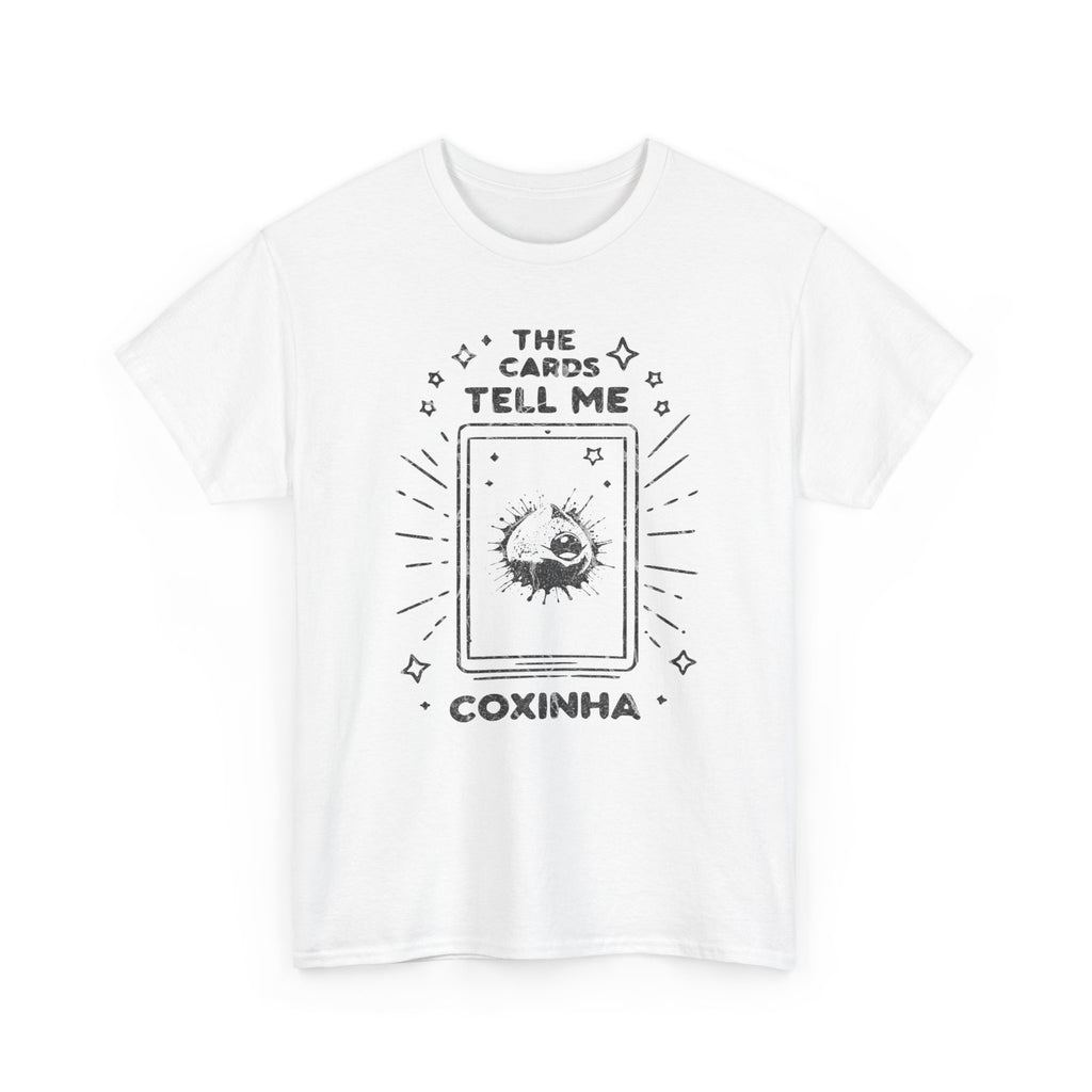 Tarot Card Coxinha Graphic Tee | The Cards Tell Me Coxinha T-Shirt