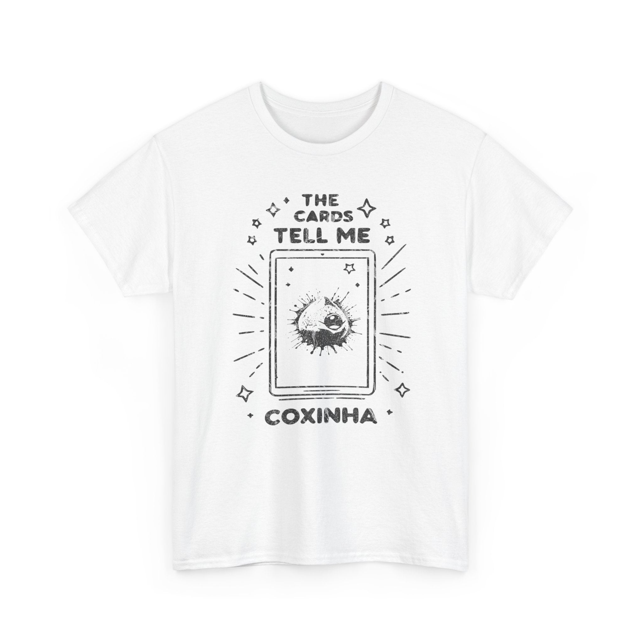 Tarot Card Coxinha Graphic Tee | The Cards Tell Me Coxinha T-Shirt