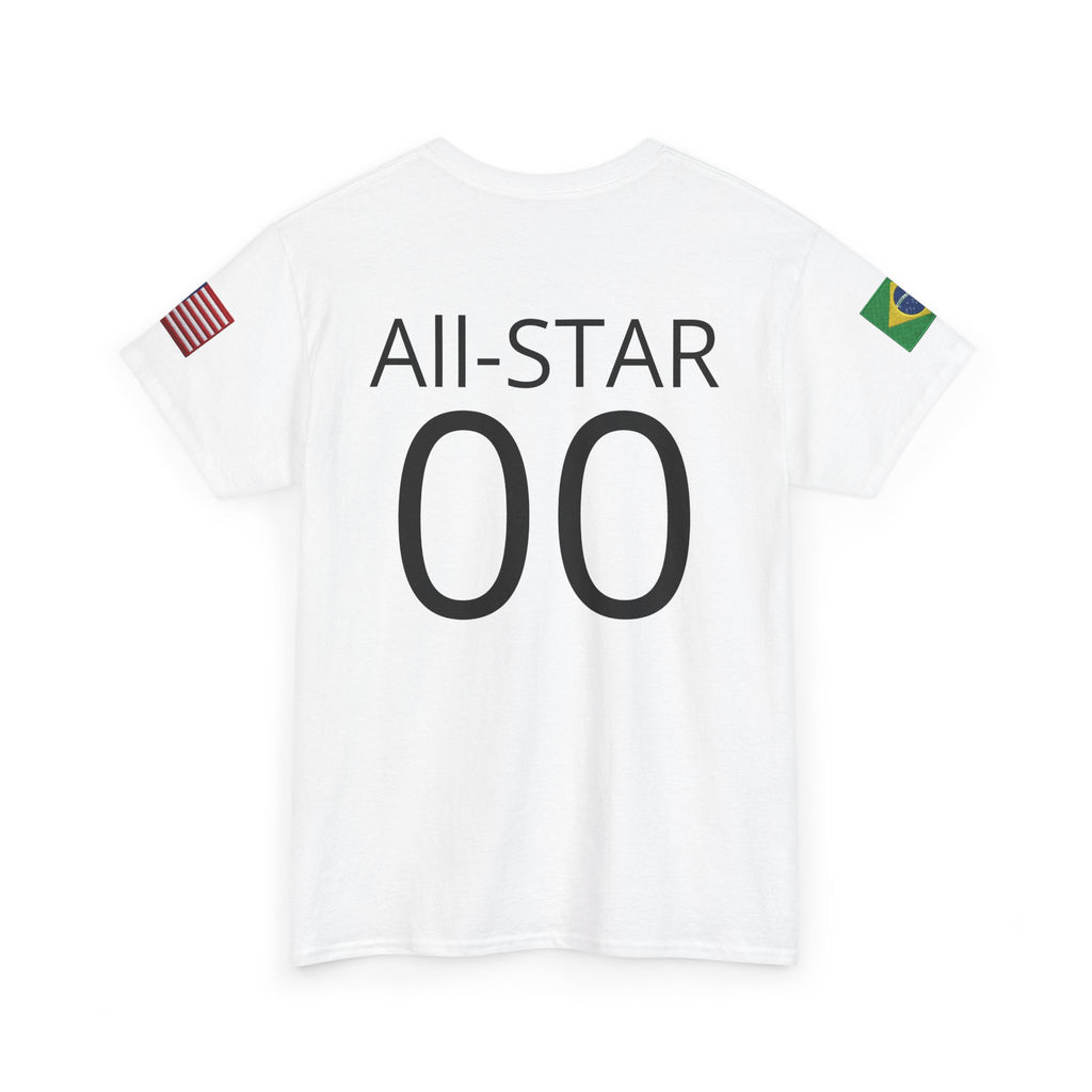 Personalized Soccer Birthday Tee All Star Capybara Kicking Ball with Custom Name