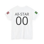 Personalized Soccer Birthday Tee All Star Capybara Kicking Ball with Custom Name